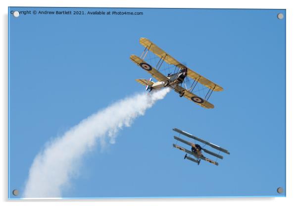 The Bremont Great War Display Team at The Royal International Air Tattoo, UK Acrylic by Andrew Bartlett