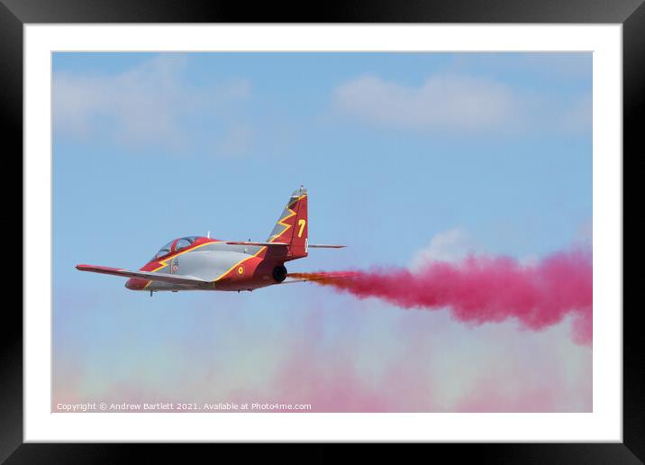 Patrulla Aguila at RIAT 2018 Framed Mounted Print by Andrew Bartlett