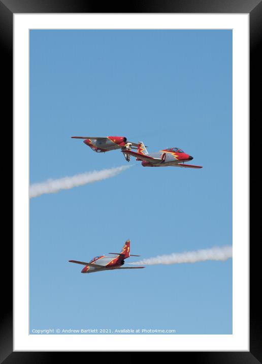 Patrulla Aguila at RIAT 2018 Framed Mounted Print by Andrew Bartlett