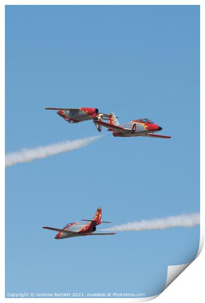 Patrulla Aguila at RIAT 2018 Print by Andrew Bartlett