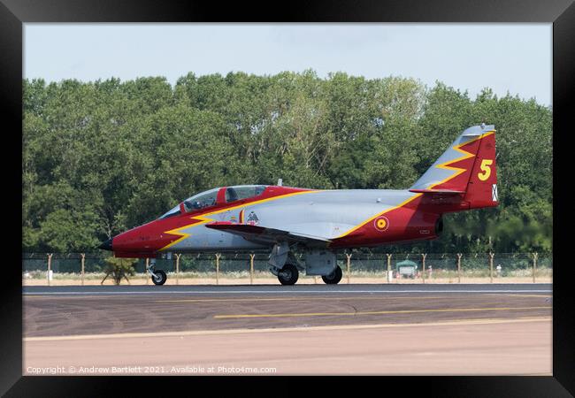 Patrulla Aguila at RIAT 2018 Framed Print by Andrew Bartlett