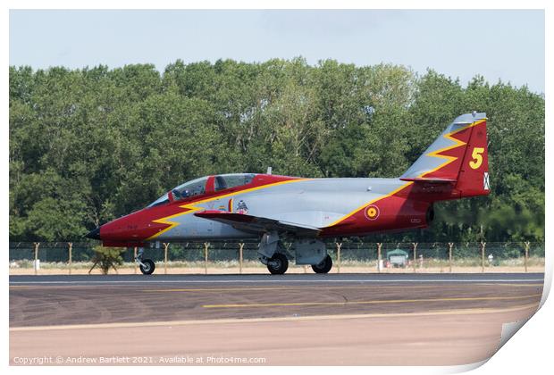 Patrulla Aguila at RIAT 2018 Print by Andrew Bartlett