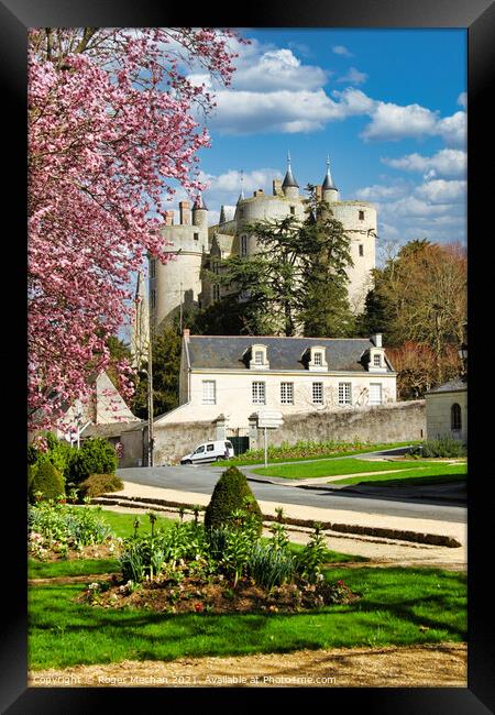 Blossoming Beauty of Montreuil-Bellay Castle Framed Print by Roger Mechan