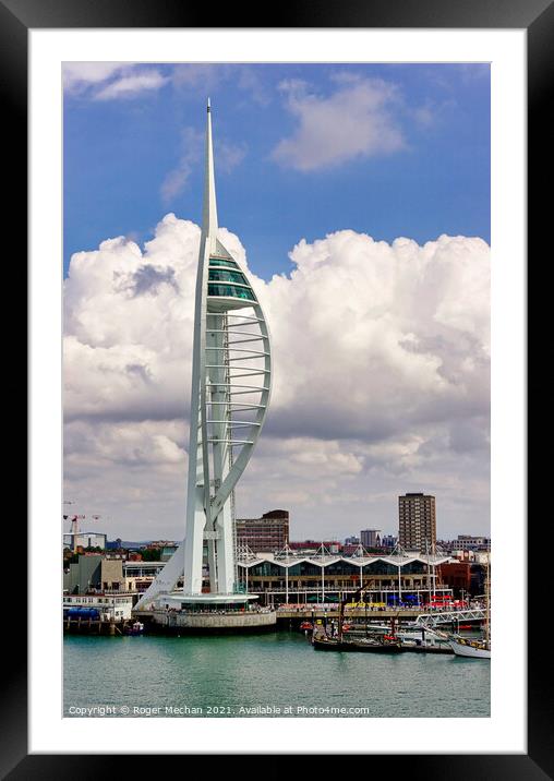 Towering Tribute to Portsmouth's Maritime Heritage Framed Mounted Print by Roger Mechan