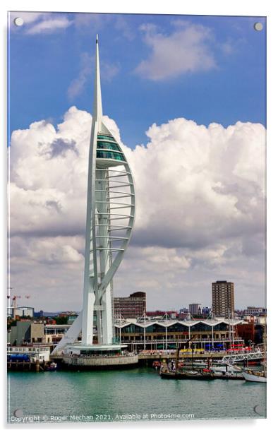 Towering Tribute to Portsmouth's Maritime Heritage Acrylic by Roger Mechan