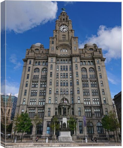 Royal Liver Building Canvas Print by Stephen Coughlan