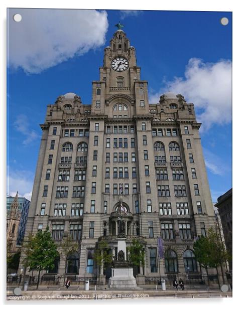 Royal Liver Building Acrylic by Stephen Coughlan