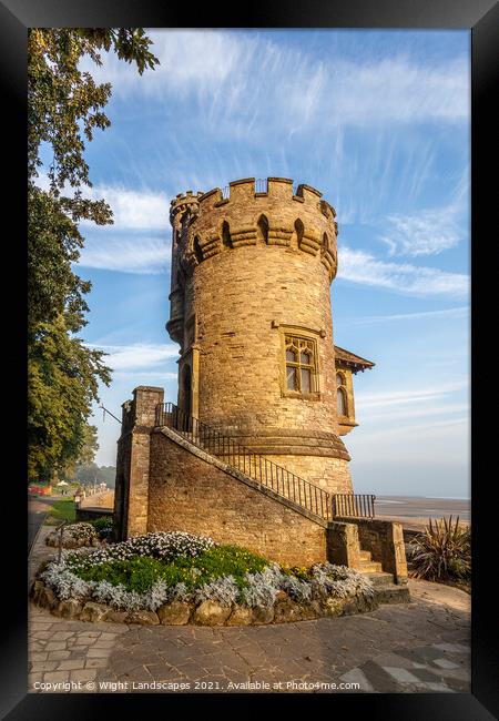 Dawn At Appley Tower Framed Print by Wight Landscapes