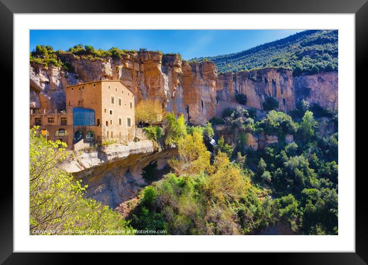 Natural area of Saint Miquel of Fai - Orton glow Edition - 16 Framed Mounted Print by Jordi Carrio