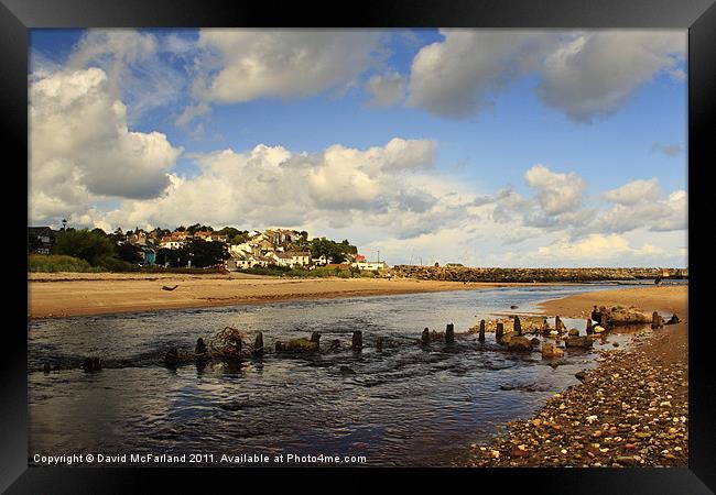 Low tide at Ballycastle Framed Print by David McFarland