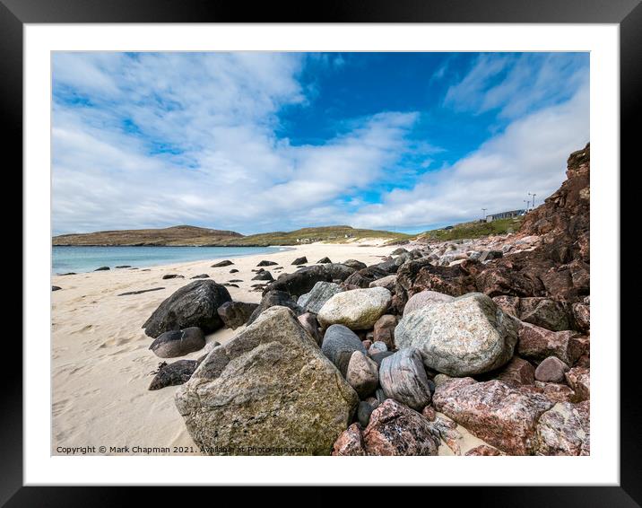 Pebbles on Hushinish beach, Harris Framed Mounted Print by Photimageon UK