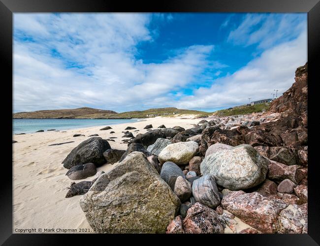 Pebbles on Hushinish beach, Harris Framed Print by Photimageon UK