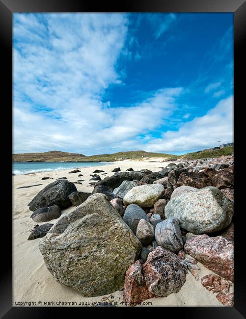 Pebbles on Hushinish beach, Isle of Harris Framed Print by Photimageon UK