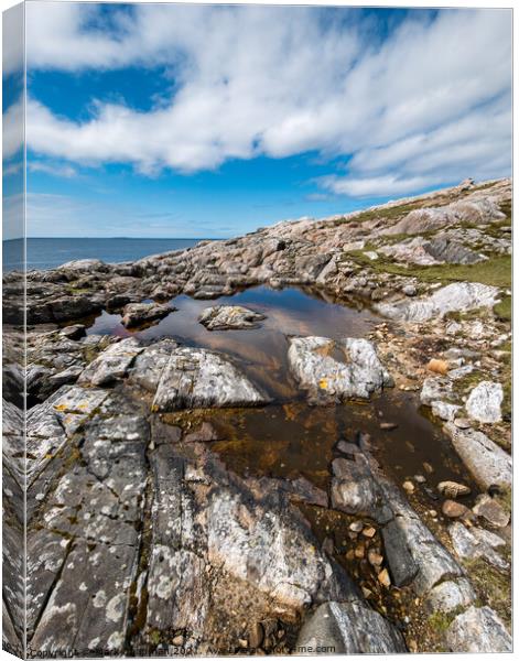 Rock pools, Hushinish headland, Isle of Harris Canvas Print by Photimageon UK