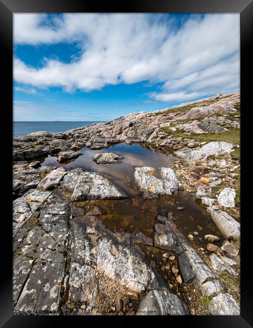 Rock pools, Hushinish headland, Isle of Harris Framed Print by Photimageon UK