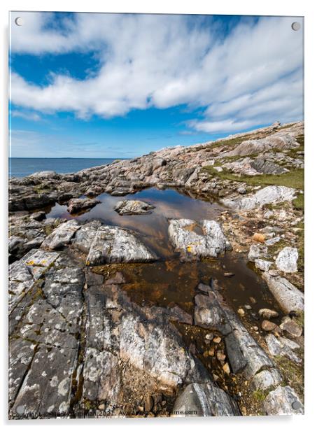 Rock pools, Hushinish headland, Isle of Harris Acrylic by Photimageon UK