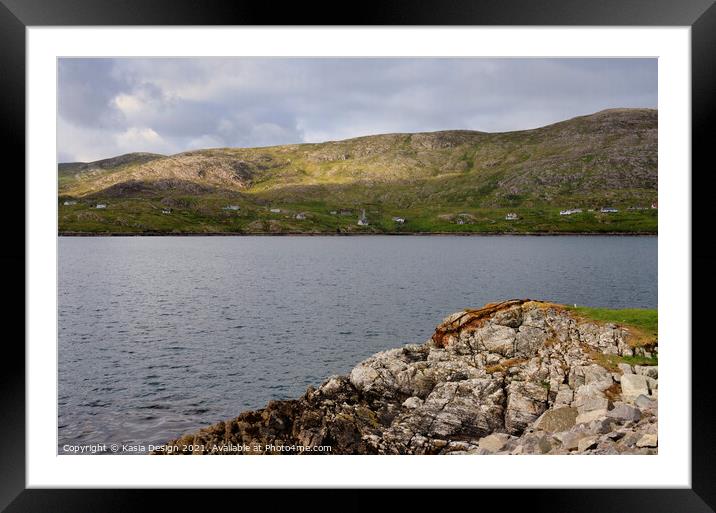Scalpaigh / Scalpay, Outer Hebrides, Scotland Framed Mounted Print by Kasia Design