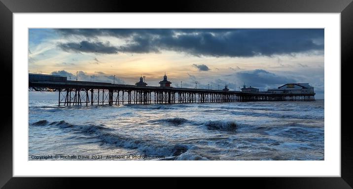 High Tide North Pier Framed Mounted Print by Michele Davis