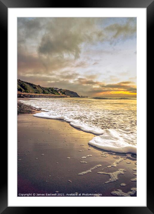 Sunny sands sunrise - Folkestone Framed Mounted Print by James Eastwell