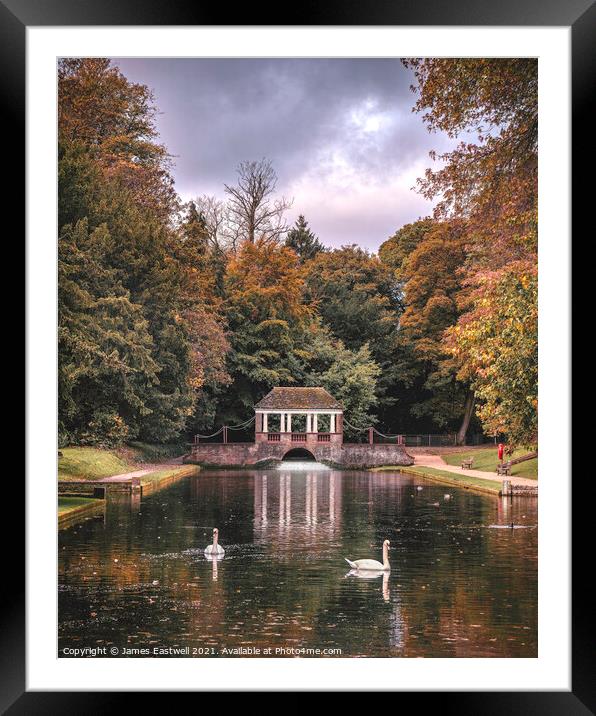 Pagoda bridge _ Russel Gardens Framed Mounted Print by James Eastwell
