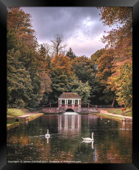 Pagoda bridge _ Russel Gardens Framed Print by James Eastwell