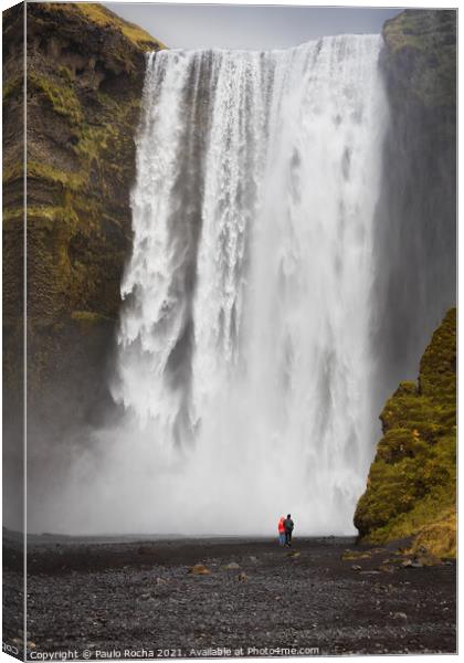 Skogafoss waterfall in southern Iceland Canvas Print by Paulo Rocha