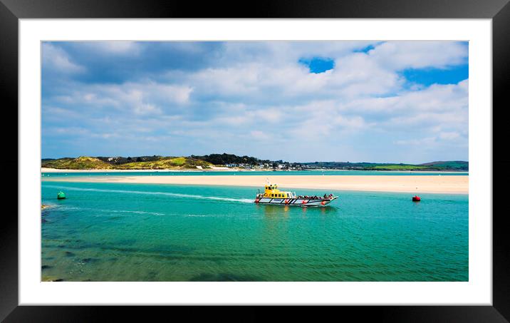 Rock and Black Tor ferry from Padstow  Framed Mounted Print by Maggie McCall
