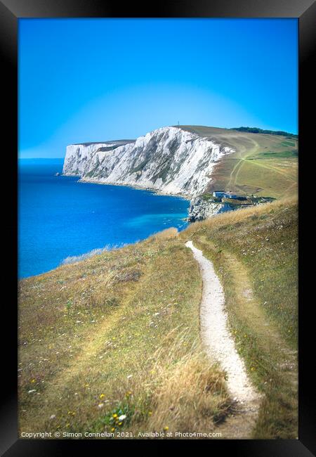 Freshwater Bay, Isle of Wight Framed Print by Simon Connellan