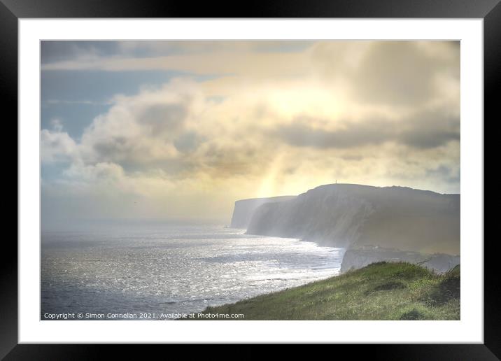 Freshwater Bay Sunset Framed Mounted Print by Simon Connellan