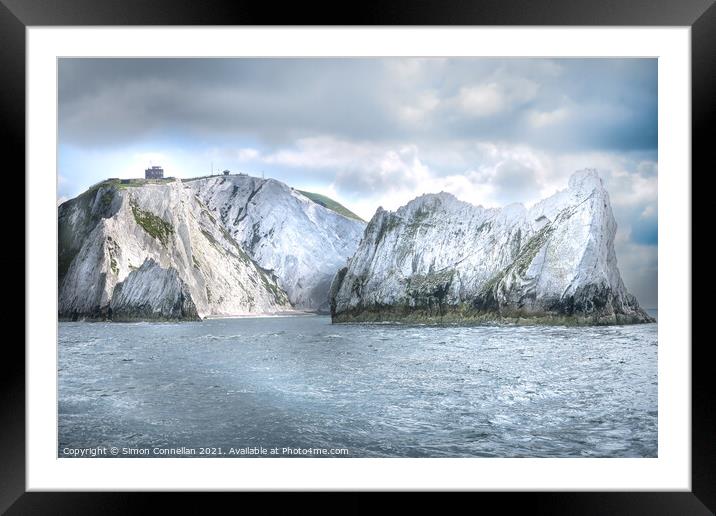 The Needles Framed Mounted Print by Simon Connellan
