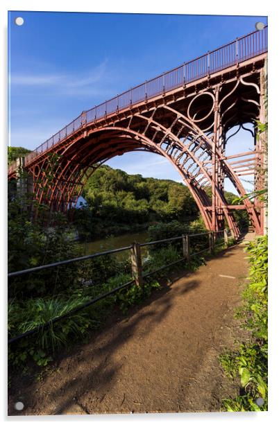 Ironbridge Shropshire Acrylic by Phil Crean