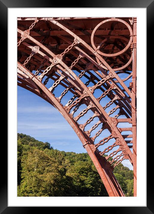 Ironbridge structural detail Shropshire Framed Mounted Print by Phil Crean