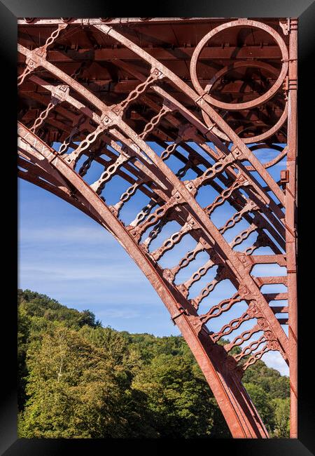 Ironbridge structural detail Shropshire Framed Print by Phil Crean
