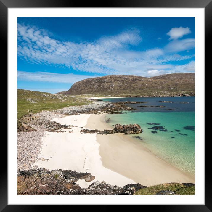 Beaches at Hushinish, Isle of harris Framed Mounted Print by Photimageon UK