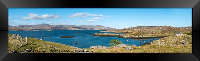 Loch Tarbert panorama, Isle of Harris Framed Print by Photimageon UK