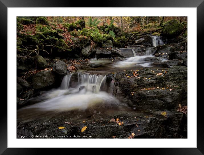 Barrow Beck Falls Framed Mounted Print by Phil Buckle