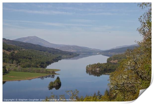 Queens View, Cairngorms Print by Stephen Coughlan