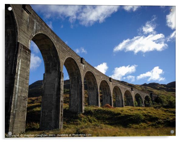 Glenfinnan Viaduct Acrylic by Stephen Coughlan