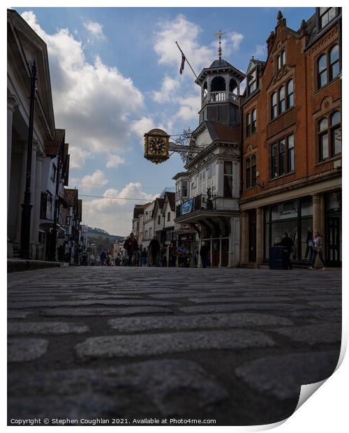 Guildford High Street Print by Stephen Coughlan