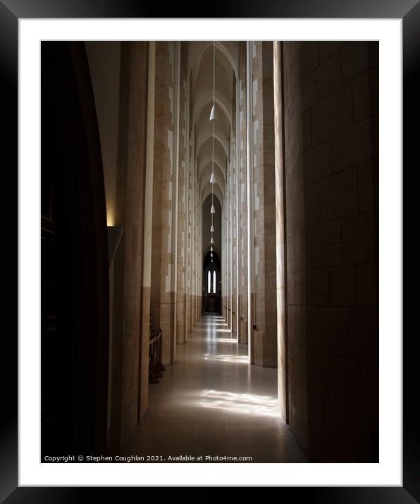 Guildford Cathedral Framed Mounted Print by Stephen Coughlan