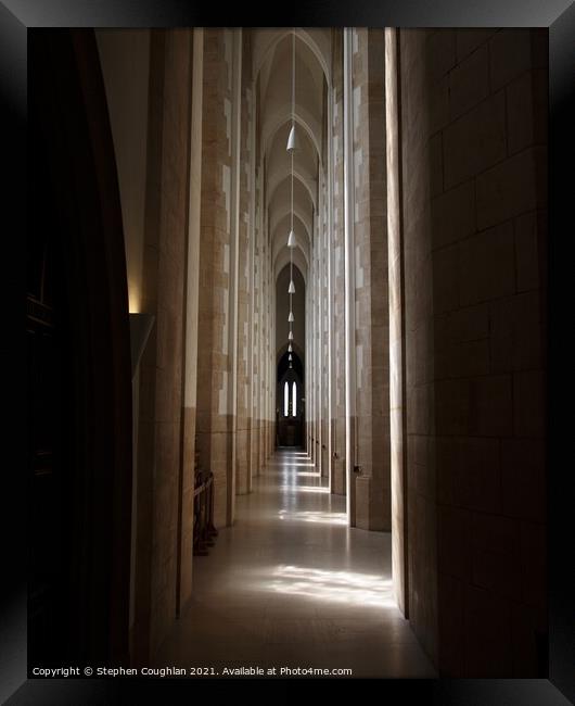 Guildford Cathedral Framed Print by Stephen Coughlan