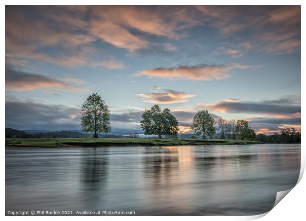 Lazonby River Eden Sunrise Print by Phil Buckle