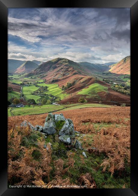 Martindale Valley and Beda Fell Framed Print by Phil Buckle