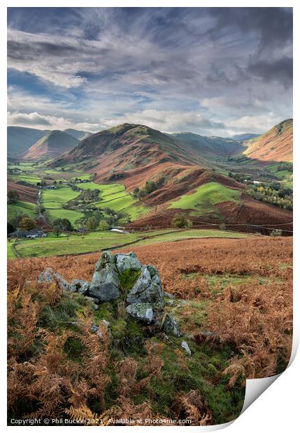 Martindale Valley and Beda Fell Print by Phil Buckle