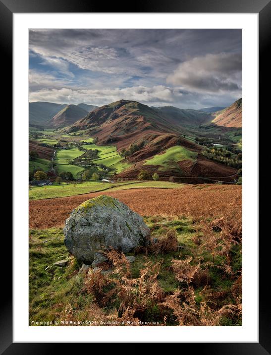 Martindale Valley early light Framed Mounted Print by Phil Buckle