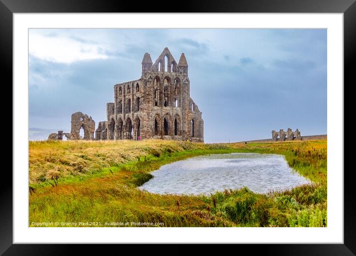 Whitby Abbey Framed Mounted Print by Margaret Ryan
