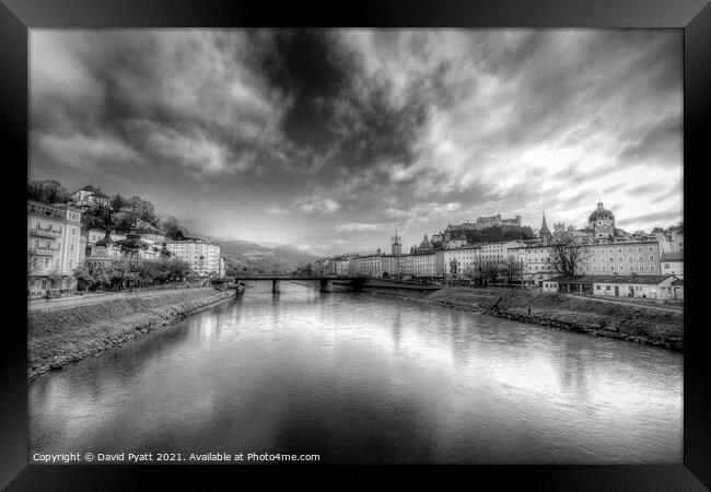 Salzburg City Vista Framed Print by David Pyatt