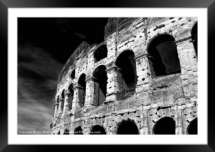 Colleseum Arches Framed Mounted Print by Iain Mavin