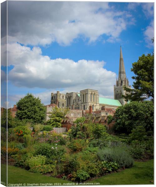 Chichester Cathedral Canvas Print by Stephen Coughlan