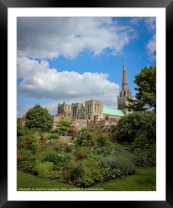 Chichester Cathedral Framed Mounted Print by Stephen Coughlan